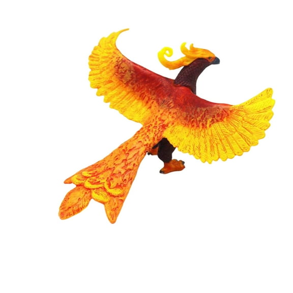 nvzhuang Phoenix Figurines Simulation Realistic Small Animal Statues Desktop Ornament for Home Office  Present