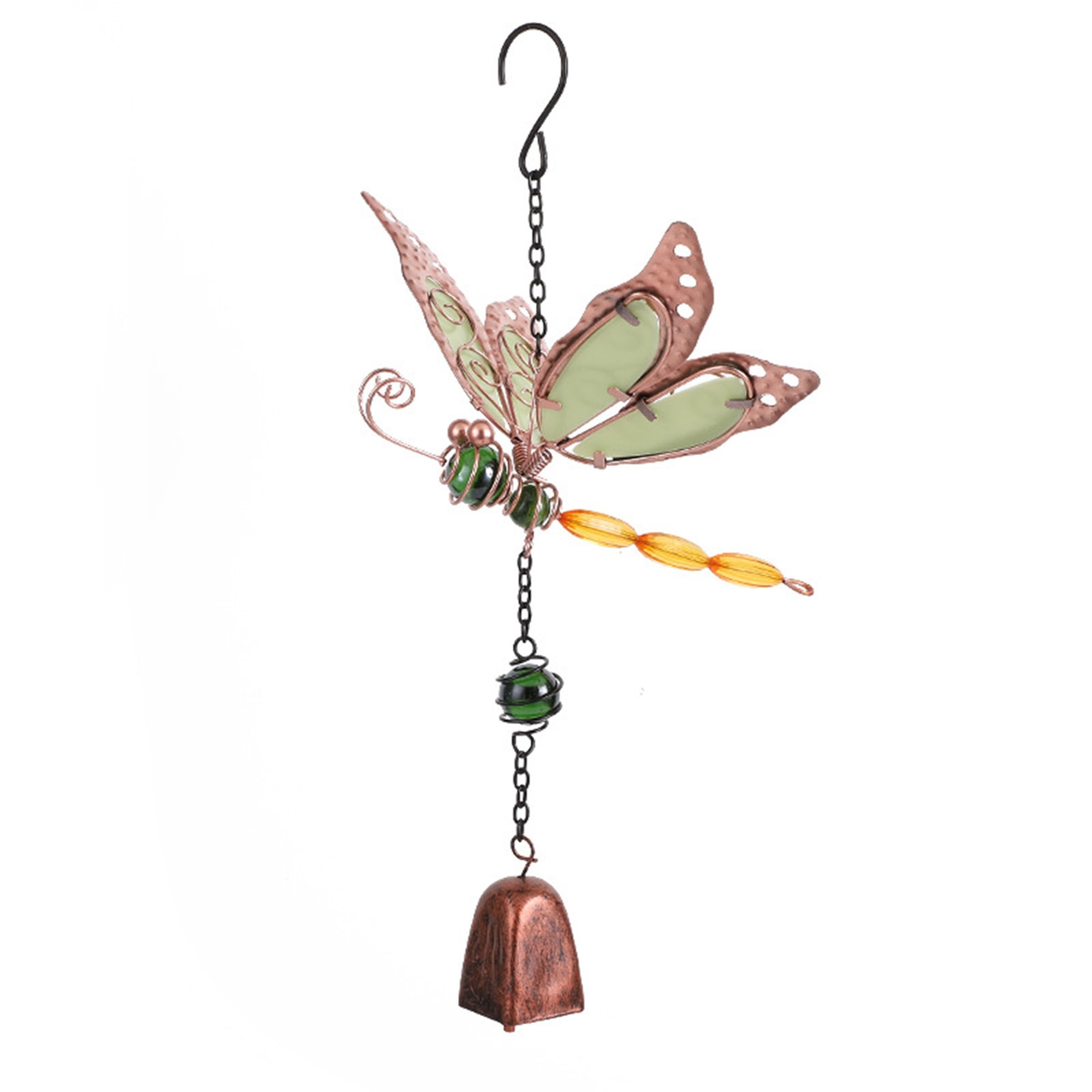 nvzhuang Solar Dragonfly Wind Chimes for Outside Creative Wind Spinners Hanging Decor for Home Garden Patio