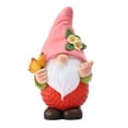 thumbnail image 1 of nvzhuang Solar Light Garden Statues Cute Standing Gnome Figurines Yard Sculpture for Patio Lawn Outdoor Decoration, 1 of 6