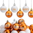thumbnail image 1 of nvzhuang Thanksgiving Decorative Ball Set, 18 Pcs Wood Letter Print Tree Hanging Ornaments for Home, Party, 1 of 8