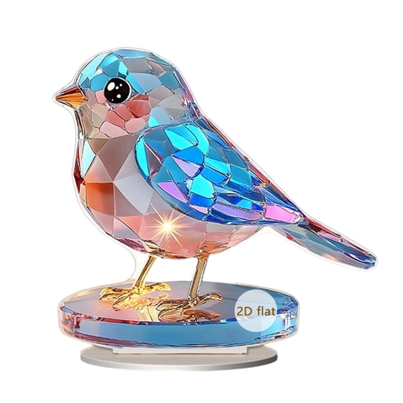 nvzhuang Winged Dragon/Bird Decor Creative 2D Flat Acrylic Desktop Ornament for Home Office Present