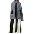 thumbnail image 1 of nvzhuang Women's Winter Hooded Cape Coats Button Loose Fit Simple Solid Warm Cloaks Short Cape Jackets Outwears, 1 of 8