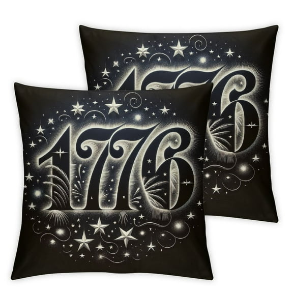 nygtbtfer 13 Star Distressed Vintage American Flag Throw Pillow, , Multicolor White