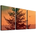 thumbnail image 1 of nygtbtfer 3 Panel Wall Art Modern Artworks for Home Decor Canvas Prints Silhouette of hanging on cliff Landscape of mountain peaks Pictures for Living Room Bedroom Decoration, Ready to Hang 12x16x3pcs, 1 of 4