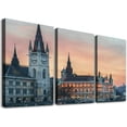 thumbnail image 1 of nygtbtfer 3 Piece Canvas Wall Art - View of Hungarian Parliament Building, Budapest - Modern Home Art Stretched and Framed Ready to Hang  12x16x3pcs, 1 of 4