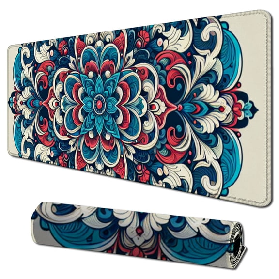 nygtbtfer 4 Pcs Mini Mouse Pad Mousepad Style Desk Mat for Doll House Rug with Anti Slip Rubber Base for Desk(Novel Style) 31.5x11.8 in