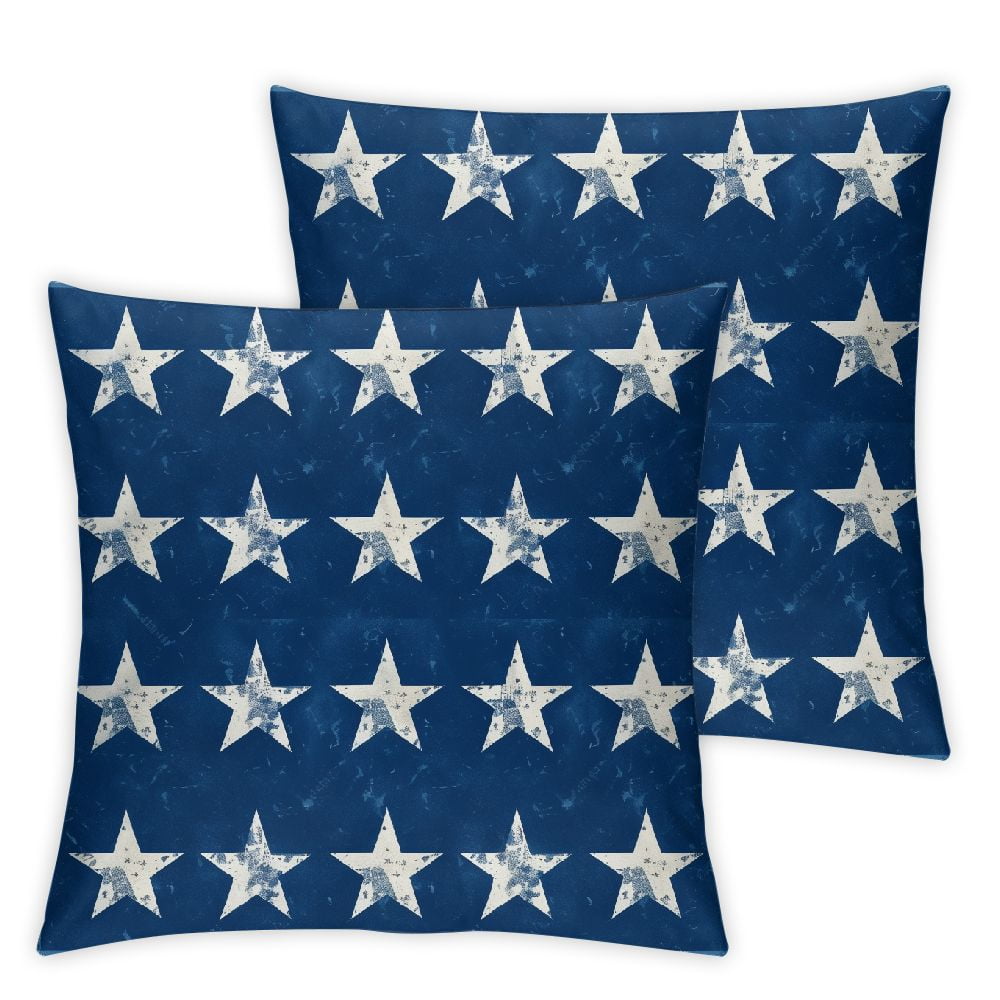 nygtbtfer 4th of July Decorations Pillow Set of 2Star and Stripe Faith ...