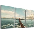 thumbnail image 1 of nygtbtfer 5 Panel Modern Canvas Wall Art City Canvas Wall Art Beautiful San Francisco Golden Gate Bridge Landscape Picture Printed on Canvas Framed Wall Decor Art Ready to Hang 12x16x3pcs, 1 of 4