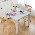 thumbnail image 1 of nygtbtfer  Asian Decor Tablecloths, Japanese Cherry Blossoms with Branches Spring Flower Home Decorative Tablecloths,reat for Home Kitchen/Parties/Holiday Dinner, Pink White white, 1 of 8