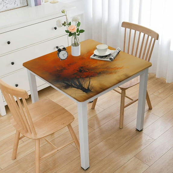 nygtbtfer Autumn Golden Grass Landscape Spring Tablecloth Table Cloth - Anti-Wrinkle and Water-Resistant Table Revitalize Your Tables white