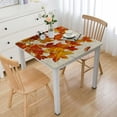 thumbnail image 1 of nygtbtfer Autumn Maple LeafTablecloth with Elastic Edge,Fall Thanksgiving Fitted Table Cloth Wipeable Table Cover for Dining Kitchen Party Indoor Outdoor Patio Table  white, 1 of 7