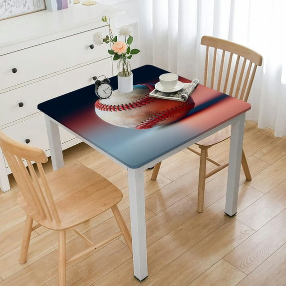 nygtbtfer Baseballs Theme Round Tablecloth Table Cloth tablecloth Table Cover for Kitchen Outdoor Party Picnic