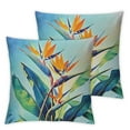 thumbnail image 1 of nygtbtfer Bird of Paradise Flower Throw Pillow, Multicolor White, 1 of 7