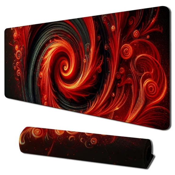 nygtbtfer Black Background Red Color Paint Explosion Red Black Mouse Pad Rectangle