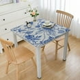 thumbnail image 1 of nygtbtfer Blue Grey Plastic Tablecloth Rectangle Tablecloth Disposable Table Cloths for Wedding Parties Flower Plastic Table Cover for Holiday Birthday,, 1 of 7