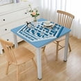 thumbnail image 1 of nygtbtfer  Blue Pastel Farmhouse Check Vinyl Tablecloth with Flannel Backing, Spring Gingham Flannel Backed Table Cloth, Robins Egg Blue, 1 of 7