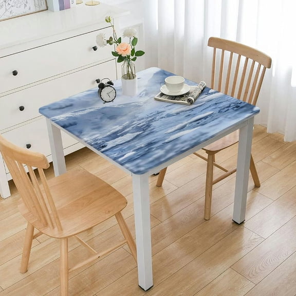 nygtbtfer Blue Tablecloth and Printed Modern Minimalist Art Rectangle Table Cloth Fabric Table Cover for Kitchen Dining Room Party Decors