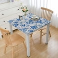 thumbnail image 1 of nygtbtfer Blue and White Tablecloth Rectangle Tablecloth, Blue Table Cloth, Washable Wrinkle Resistant Toile Tablecloth for Restaurants, Picnics, Outdoor Dining,, 1 of 7