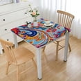 thumbnail image 1 of nygtbtfer  Boho Chic Paisley Indoor/Outdoor Fabric Tablecloth - Mod Bohemian Paisley Floral Stain and Water Resistant Heavy Weight Tablecloth, Oblong/Rectangular, 1 of 7