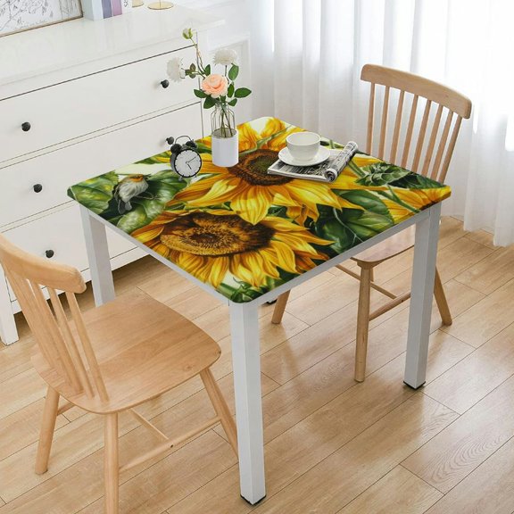 nygtbtfer Checkered Tablecloths,Plastic Floral Table Cloth Spring Summer Vinyl Table Cover for Indoor Outdoor Birthday Bridal Baby Shower Party Decorations,