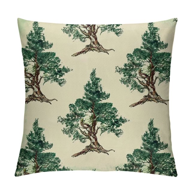 nygtbtfer Christmas Christmas Tree Decorative White Throw Famliy