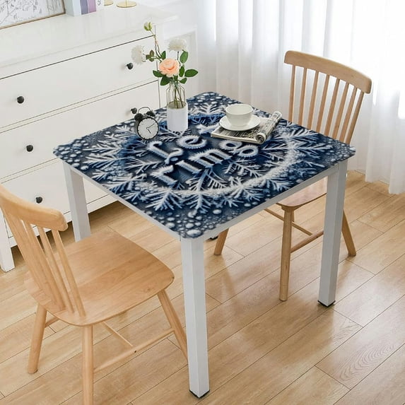 nygtbtfer Christmas Rectangle Tablecloths , Table Cloth Wrinkle Free Table Cover Indoor/Outdoor Tabletop Decor for Wedding Dinner Elastic Edge