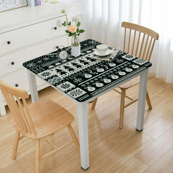 nygtbtfer Christmas Tablecloth Printed Pattern Table Cloth Indoor/Outdoor Stain and Wrinkle Resistant Rectangle Table Cloth for Holiday Party Dinner Decor