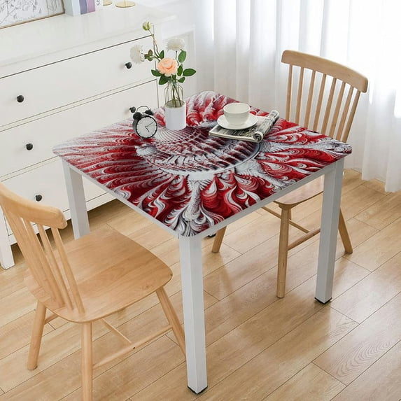 nygtbtfer Christmas Tablecloth Rectangle Winter Farmhouse Polyester Table Cover - Reuseble Table Cloth for Kitchen Patio Dining Decor