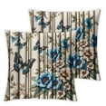 thumbnail image 1 of nygtbtfer Colorful Throw Pillow Cover Blue Yellow and Brown Flying Butterflies Seamless Pattern Decorative Square Pillow Case for Home Bedroom Living Room Cushion White, 1 of 7