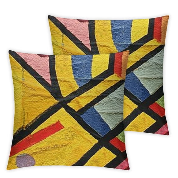 nygtbtfer Couch Pillow Cover - Yellow Gold | Abstract Pillows | Chair Cushion| Pillows | Outdoor Pillow | Mid Century Chair Cushions | White