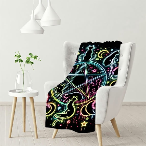nygtbtfer Cute Blanket Bright Animal Throw Blankets Gifts for Kids Adults Lightweight Soft Fleece Cozy for Sofa Couch Bed Room Travel Decor