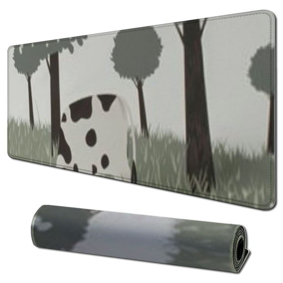 nygtbtfer  Cute Farm Animals Cow Sheep Tractor Computer Mouse Mat Desk Pad Large Mouse Pad Keyboard Non-Slip Desk Mats for Work Game Home Office,  31.5x11.8 in