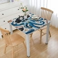thumbnail image 1 of nygtbtfer Cute Square Fitted Tablecloth, Waterproof Polyester Stain Resistant Table Clothes, Elastic Edge Wipeable Washable Tablecloths Fits Square Table 46*46, 1 of 8