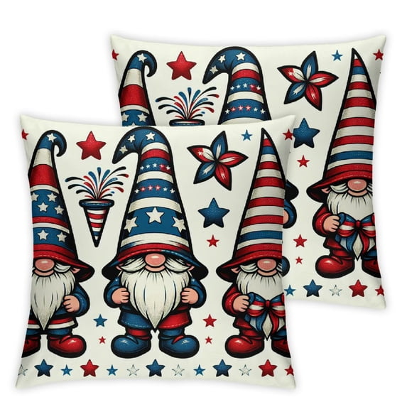 nygtbtfer Decorations s Hat Red White and Blue Cushion Covers for Home Sofa Couch Decor White