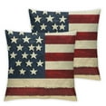 thumbnail image 1 of nygtbtfer Decorative Throw Pillow Covers Set of 2, Red White Blue Stripes Outdoor Pillowcase, n Cushion Case Home Decor White, 1 of 7