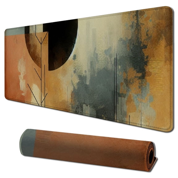 nygtbtfer Desert Mouse Pad, Waterproof Rubber Aesthetic Mouse Pad, Desk Decor, Minimalist Desk Accessories, Office Desk Accessories, Office Supplies