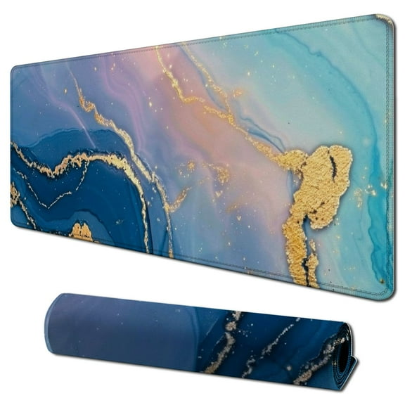 nygtbtfer Desk Mat, Large Mouse Pad and Keyboard Wrist Rest, Ergonomic Mouse Pad Set, Mouse Pad with Wrist Rest Combo for Home, Office, Computer 31.5x11.8 in