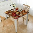 thumbnail image 1 of nygtbtfer Fall Foliage Bordered Fabric Fall Thanksgiving Tablecloth, Swirling Leaves Easy , Wrinkle Resistant Tablecloth, 1 of 7
