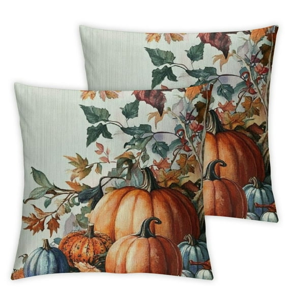 nygtbtfer Fall Pillow Covers&nbsp;Pumpkin Fallen&nbsp;Decorative Throw Pillow Covers Autumn Thanksgiving Farmhouse Decoration for Home 18x18in