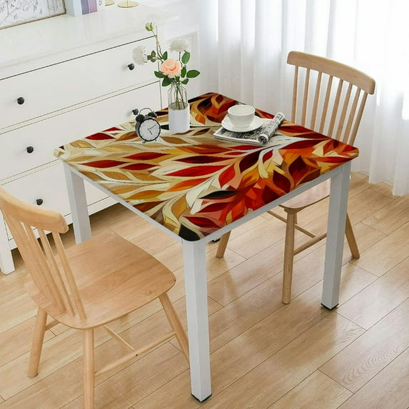 nygtbtfer Fall Tablecloth , Fall Decorations for Home Pumpkin Fall Table Cloths Seasonal Thanksgiving Decor Scallop Edge Table Cover Dining Table Decorations