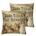 thumbnail image 1 of nygtbtfer Farm Farmhouse Pillow Covers Vintage Rustic Pillow Covers Square Animal Farmhouse Home Decor Pillow Cover Cushion Set of 2 (Wood Farm Set) 22x22in, 1 of 7