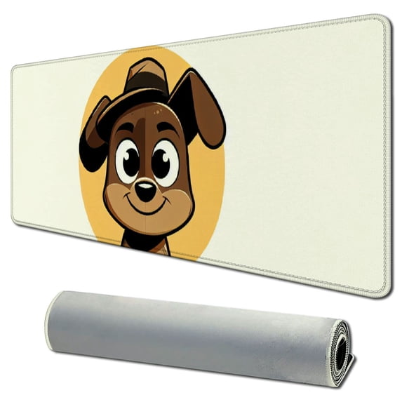 nygtbtfer This is Fine Mouse Pad Gaming Mousepad Small Medium Computer Funny Dog Square Gamer Mini Portable Travel Office Laptop PC Thin Thick Desk Mousepads for Girl Kids Women Men MP 31.5x11.8 in