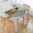 thumbnail image 1 of nygtbtfer Fitted Tablecloth, Boho Style Elastic Edge Polyester Decorative Table Cover, Stain Resistant Washable Table Clothes for Festival Party Decor Use white, 1 of 7
