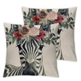 thumbnail image 1 of nygtbtfer Flower Home Decor Throw Pillow Cover Cushion Cover Farm Lovely Animal Pillow Case Linen Outdoor Decor Home Sofa (Lovely ) White, 1 of 7