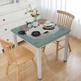 thumbnail image 1 of nygtbtfer Flower Square Fitted Tablecloth, Elastic Edge Wipeable Washable Table Covers, Stain Resistant Polyester Table Clothes Fits Square Table 40*40, 1 of 8