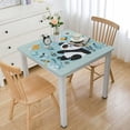 thumbnail image 1 of nygtbtfer Flower Square Washable Table Cloth Stain Resistant Tablecloth Wrinkle Free Spill Proof Decorative Fabric Table Cover for Wedding Dining Party, 1 of 7