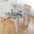thumbnail image 1 of nygtbtfer Flower Table Cloth, Fitted Tablecloths with , Wipeable Table Cover for Kitchen Wedding Country, 1 of 7