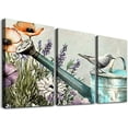 thumbnail image 1 of nygtbtfer  Flowers Wall Art, Floral Canvas Wall Decor,Cotton Lavender Plant Canvas Pictures Painting,Vintage Artwork Prints for Living Room Bedroom Home Office Decoration Ready to Hang  12x16x3pcs, 1 of 4
