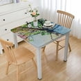 thumbnail image 1 of nygtbtfer Four Season Tree  Tablecloth with Elastic Edge,Watercolor Tree Fitted Table ClothWipeable Table Cover for Dining Kitchen Party Indoor Outdoor Patio Table white, 1 of 7