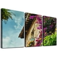 thumbnail image 1 of nygtbtfer French Village Provence Landscapes Treble Canvas Art Print Box Framed Picture Wall Hanging - Hand  - Framed and Ready to Hang  12x16x3pcs, 1 of 4